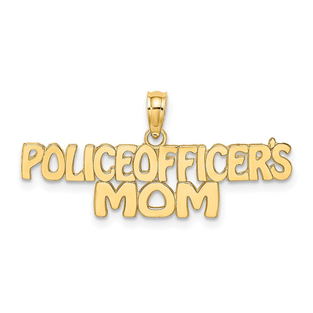 14k POLICE OFFICER'S MOM Charm-C3100