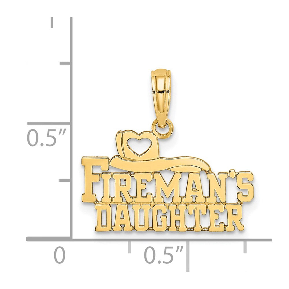 14k FIREMAN'S DAUGHTER Charm-C3101