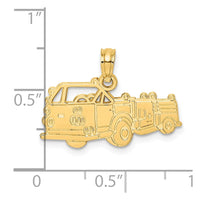 14k Fire Truck Charm-C3103