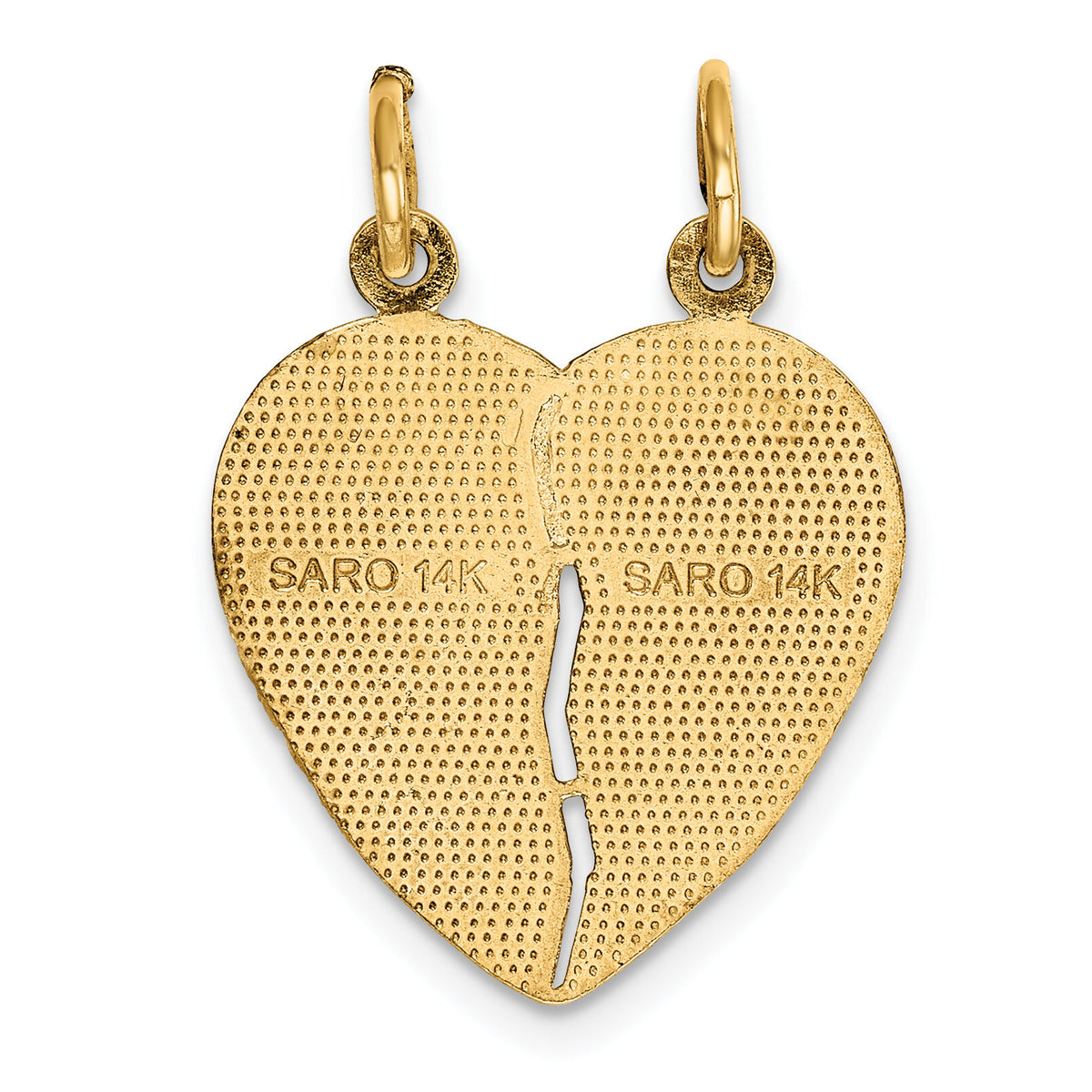 14k Break-apart diamond cut FROM MY HEART DIRECT TO YOURS Charm-C311