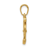 14k 3-D Moveable Scissors Pendant-C3118