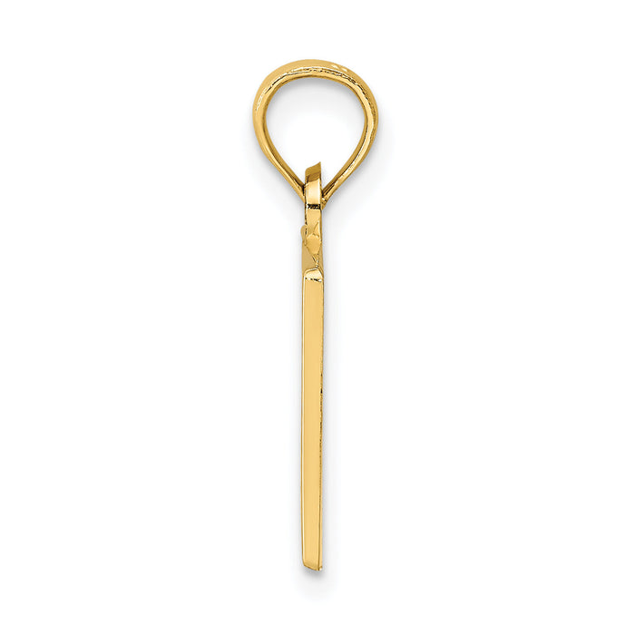 14k #1 TEACHER Charm-C3119