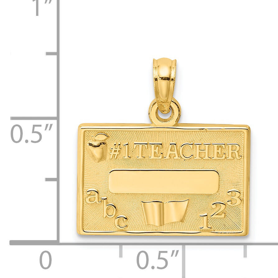 14k #1 TEACHER Charm-C3119