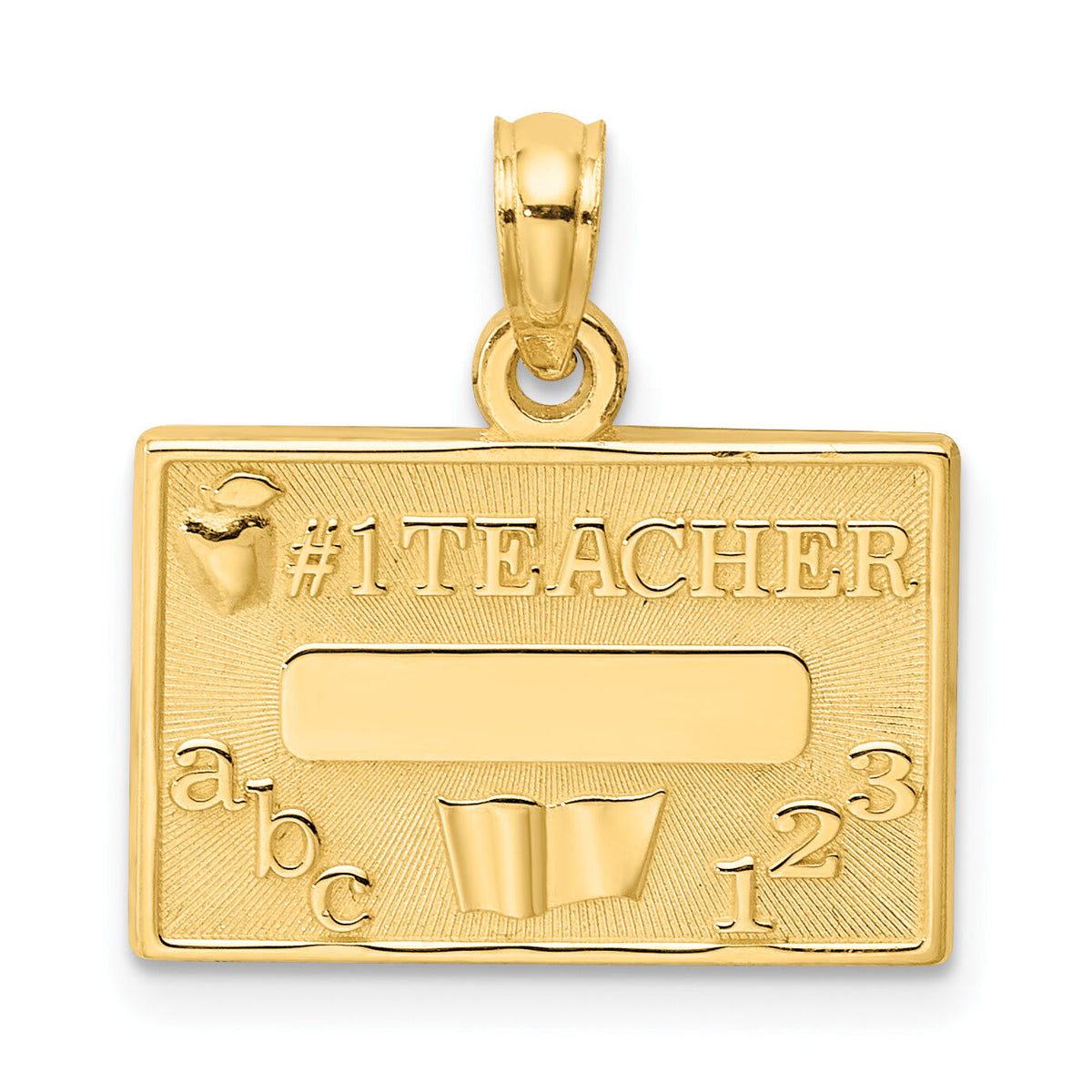 14k #1 TEACHER Charm-C3119