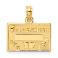 14k #1 TEACHER Charm-C3119