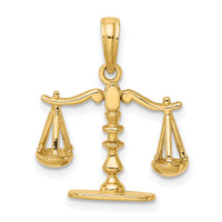 14k 3-D Moveable Scales of Justice Pendant-C3122