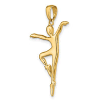 14k Ballet Dancer Pendant-C3126