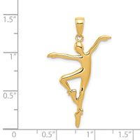 14k Ballet Dancer Pendant-C3126