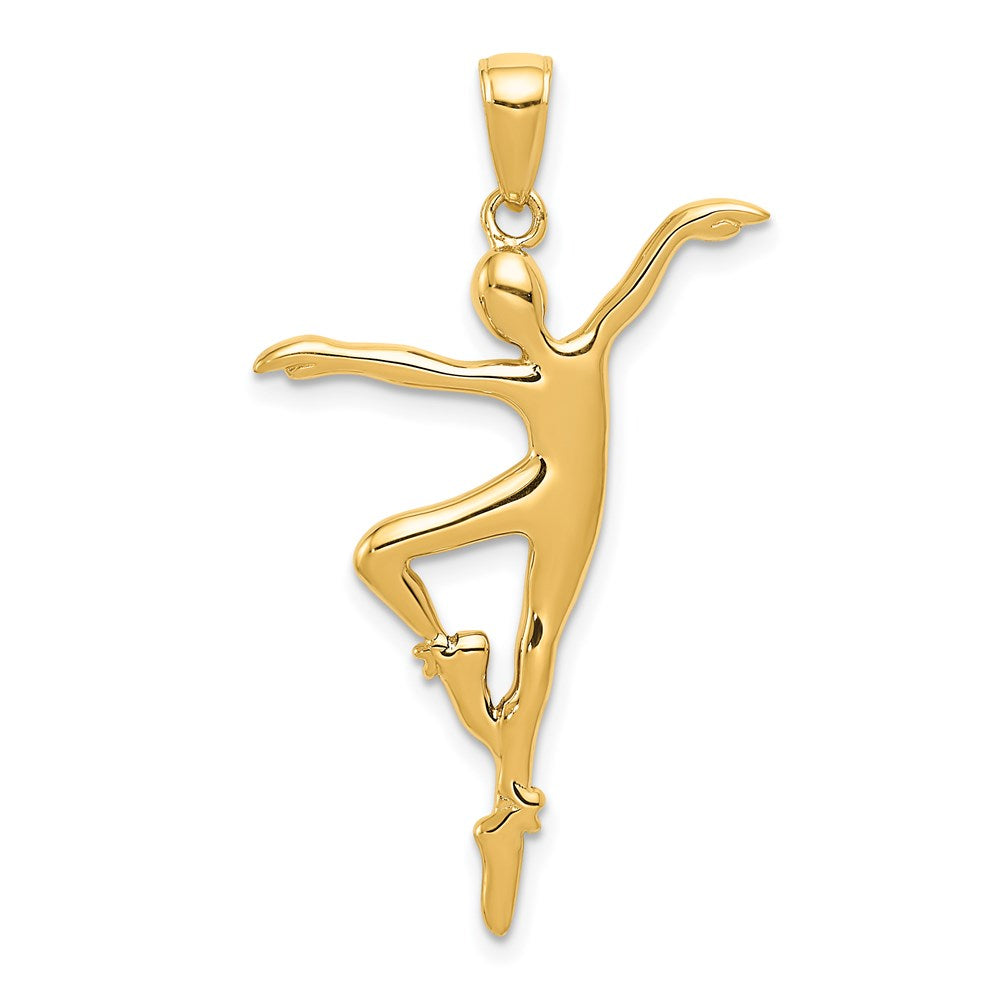 14k Ballet Dancer Pendant-C3126