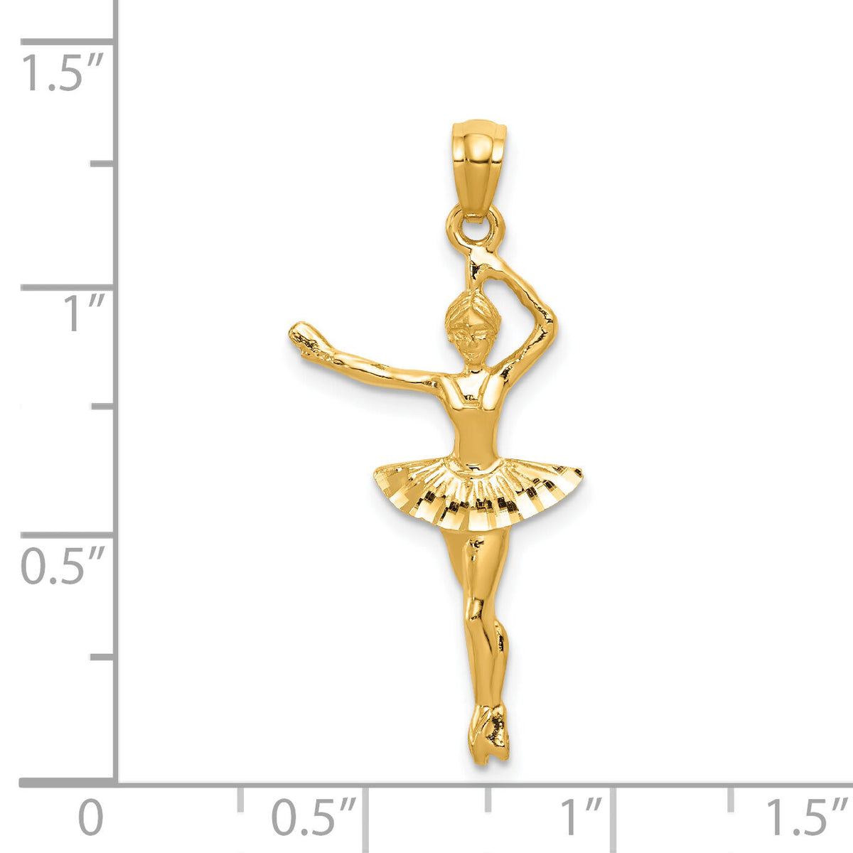 14k Ballerina Pendant-C3127
