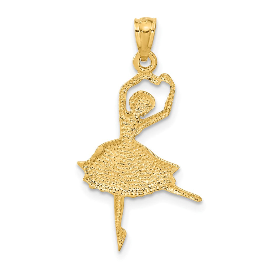 14k Dancing Ballerina Pendant-C3128