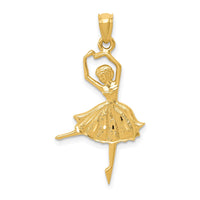 14k Dancing Ballerina Pendant-C3128