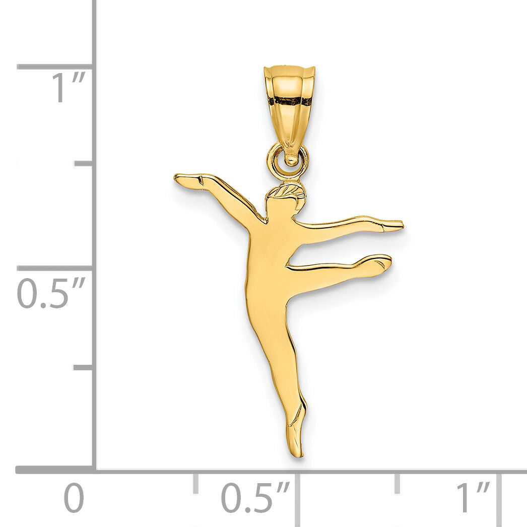 14k Polished Dancer Charm-C3129