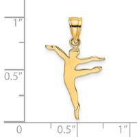 14k Polished Dancer Charm-C3129