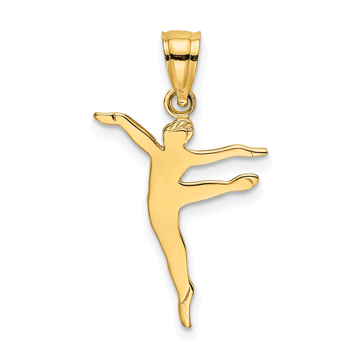 14k Polished Dancer Charm-C3129