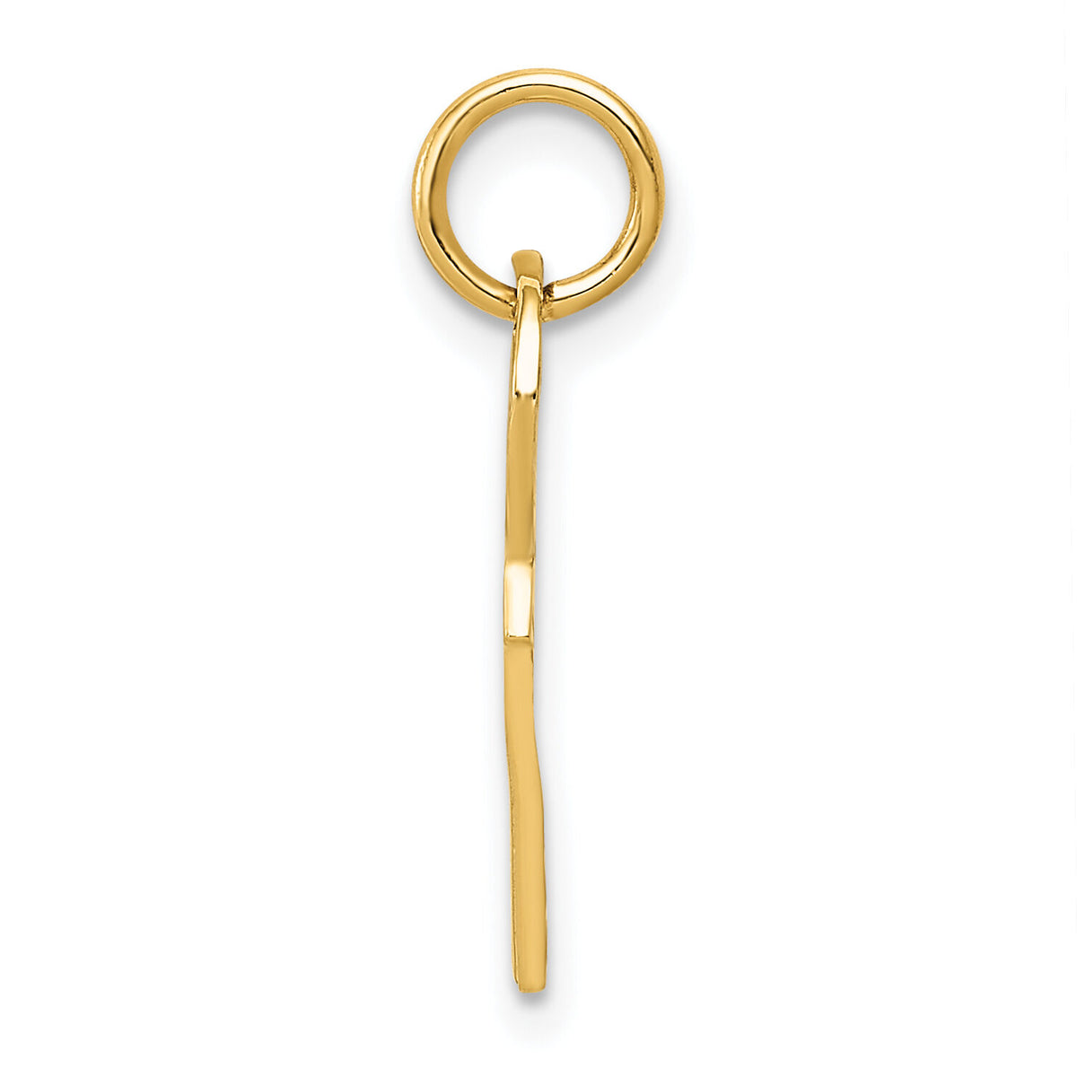 14K Polished 3D Rounded Top Key Charm-C313