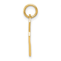 14K Polished 3D Rounded Top Key Charm-C313
