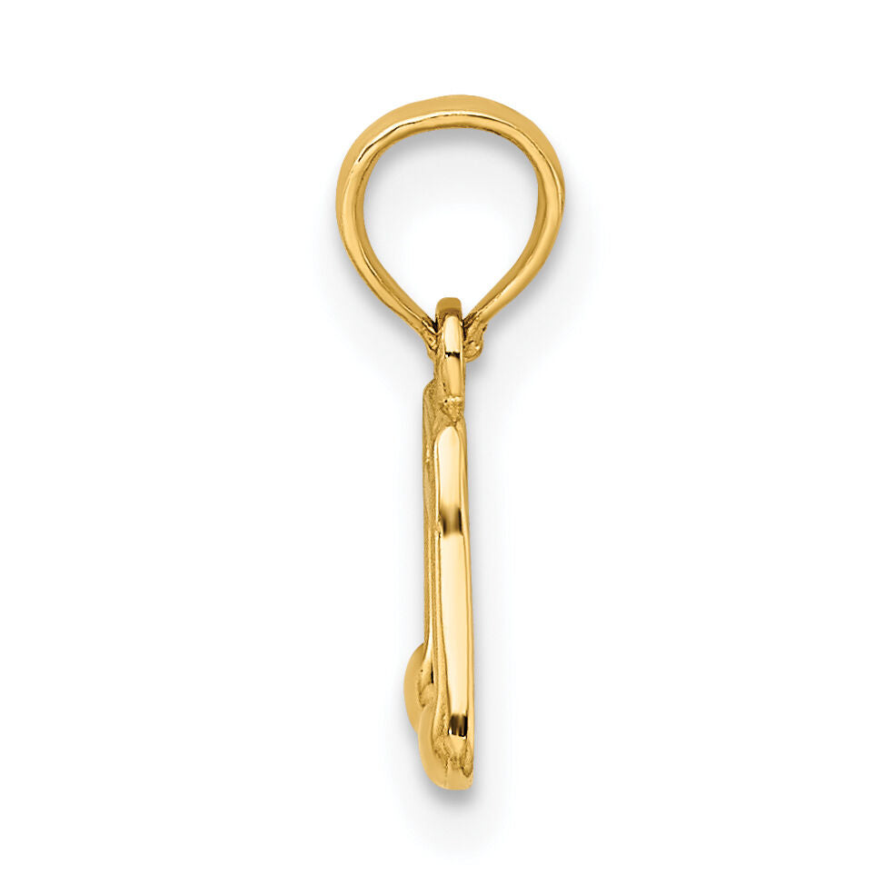 14k Double Notes Charm-C3132