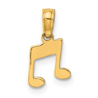 14k Double Notes Charm-C3132