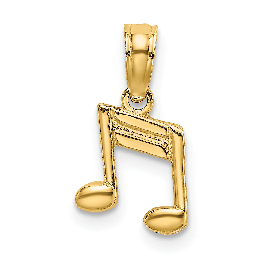 14k Double Notes Charm-C3132