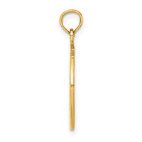 14k Dancer in Circle Frame Charm-C3133