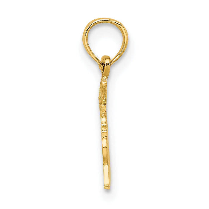 14K #1 DRUMMER Charm-C3137