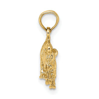 14k 3-D Taurus Zodiac Charm-C3144