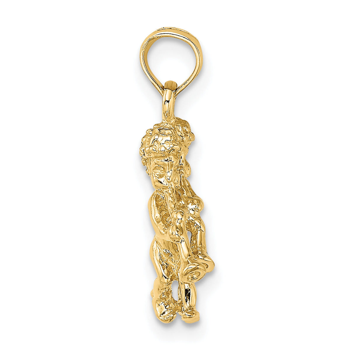 14k 3-D Gemini Zodiac Charm-C3145