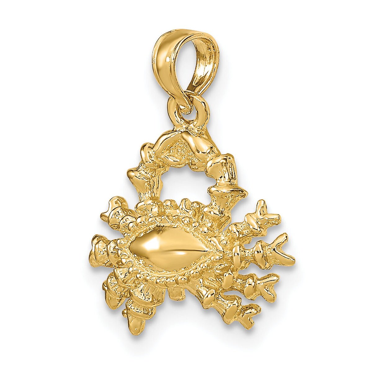14k 3-D Cancer Zodiac Charm-C3146