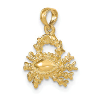 14k 3-D Cancer Zodiac Charm-C3146