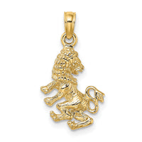 14k 3-D Leo Zodiac Charm-C3147