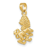 14k 3-D Leo Zodiac Charm-C3147