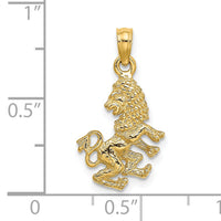 14k 3-D Leo Zodiac Charm-C3147