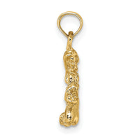 14k 3-D Virgo Zodiac Charm-C3148