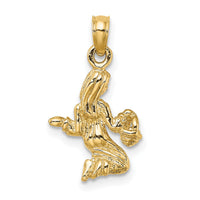 14k 3-D Virgo Zodiac Charm-C3148