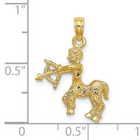 14k 3-D Sagittarius Zodiac Charm-C3151