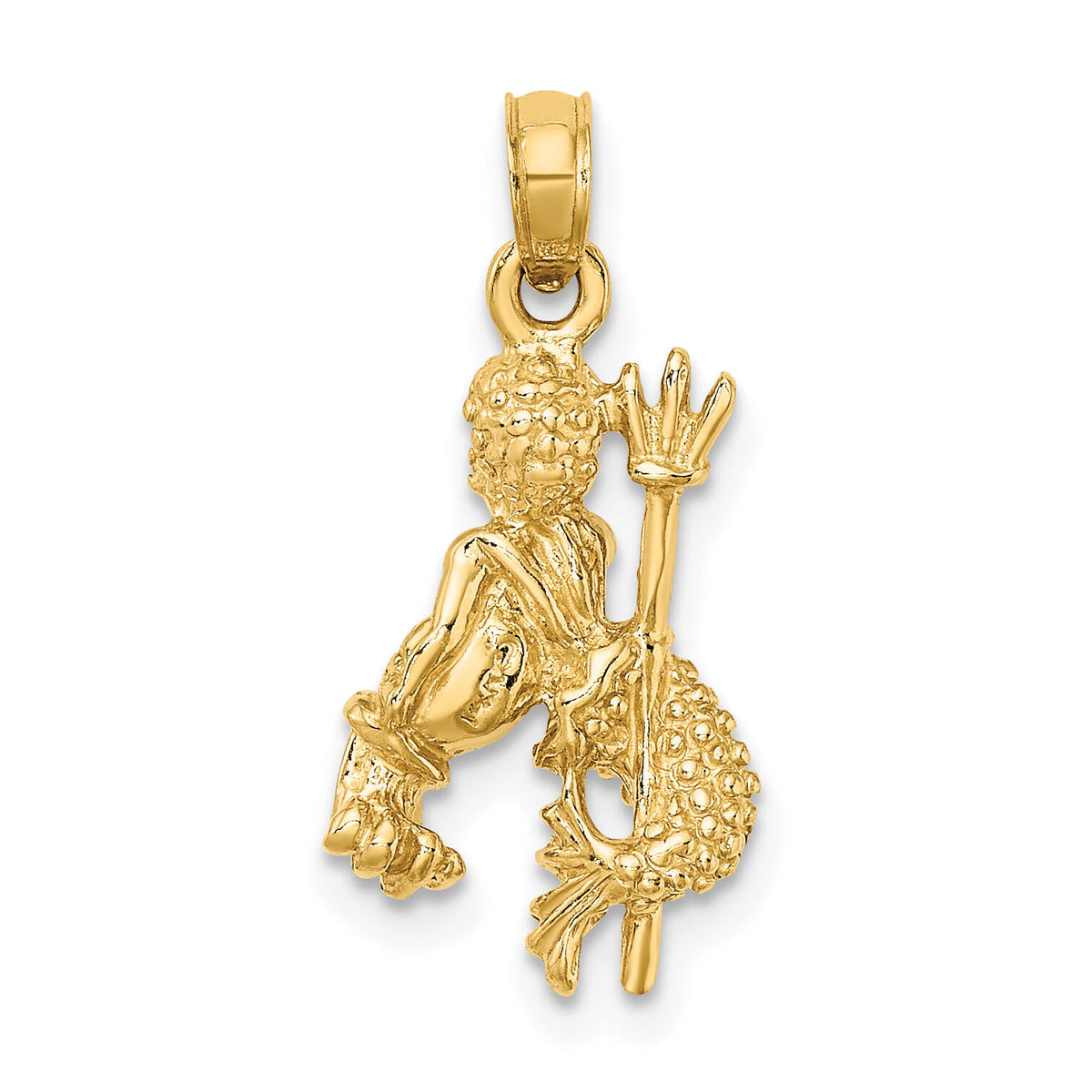 14k 3-D Aquarius Zodiac Charm-C3153