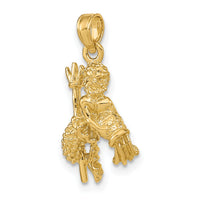 14k 3-D Aquarius Zodiac Charm-C3153
