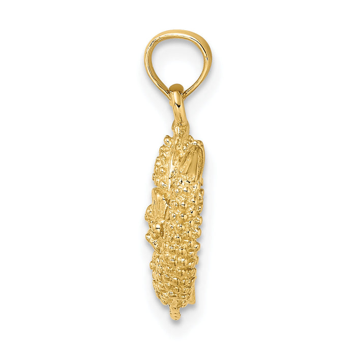 14k 3-D Pisces Zodiac Charm-C3154