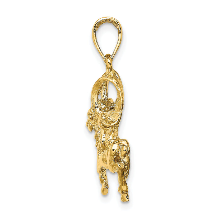 14k Large Aries Zodiac Charm-C3167