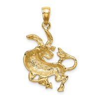 14k Large Taurus Zodiac Charm-C3168
