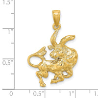 14k Large Taurus Zodiac Charm-C3168