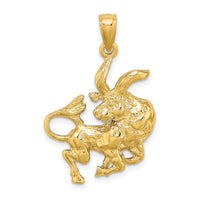 14k Large Taurus Zodiac Charm-C3168