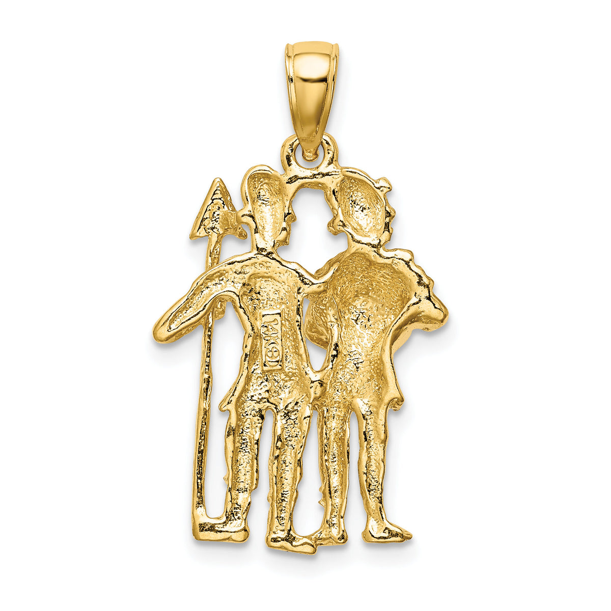 14k Large Gemini Zodiac Charm-C3169