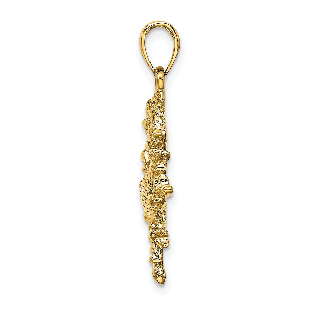 14k Large Cancer Zodiac Charm-C3170