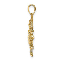 14k Large Cancer Zodiac Charm-C3170
