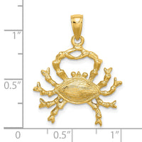 14k Large Cancer Zodiac Charm-C3170