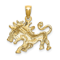 14k Large Leo Zodiac Charm-C3171