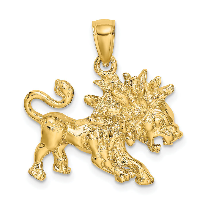 14k Large Leo Zodiac Charm-C3171