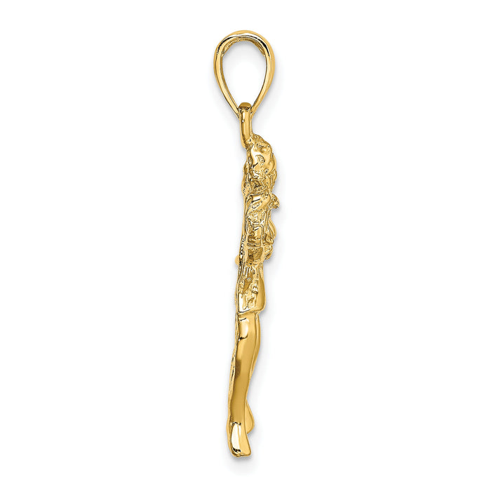 14k Large Virgo Zodiac Charm-C3172